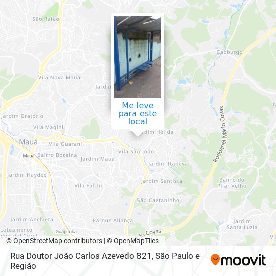 Rua Doutor João Carlos Azevedo 821 mapa