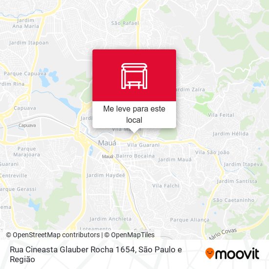 Rua Cineasta Glauber Rocha 1654 mapa