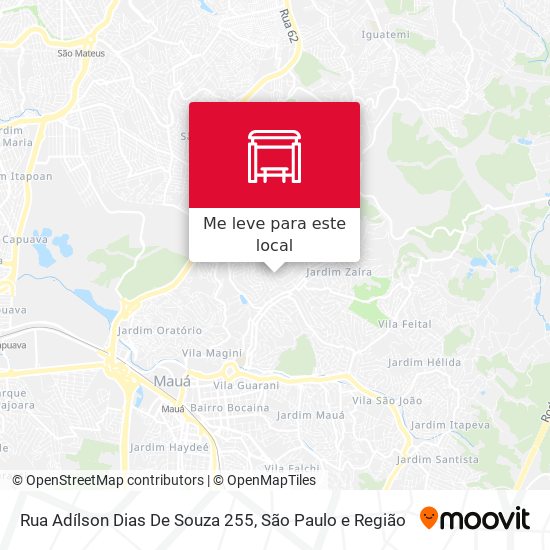 Rua Adílson Dias De Souza 255 mapa