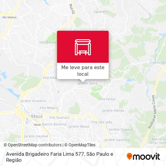 Avenida Brigadeiro Faria Lima 577 mapa