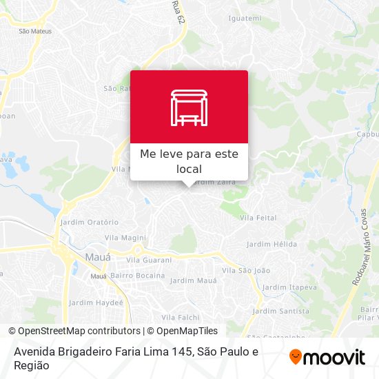Avenida Brigadeiro Faria Lima 145 mapa