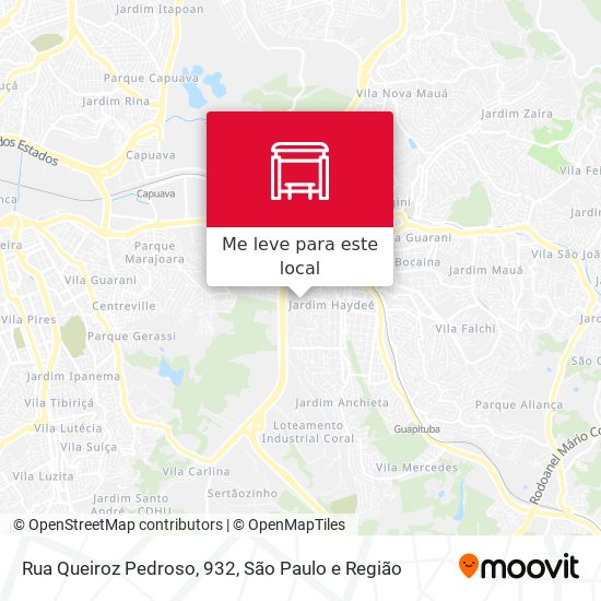 Rua Queiroz Pedroso, 932 mapa