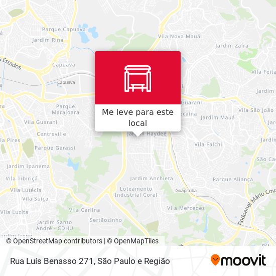 Rua Luís Benasso 271 mapa