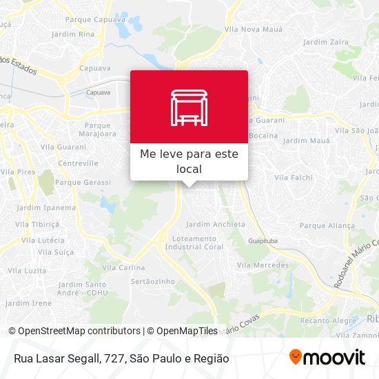Rua Lasar Segall, 727 mapa