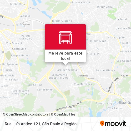 Rua Luís Ântico 121 mapa