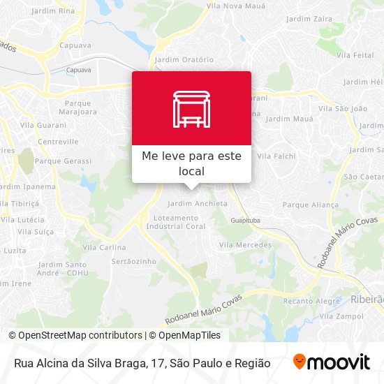 Rua Alcina da Silva Braga, 17 mapa