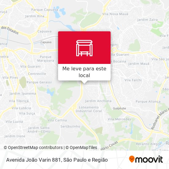 Avenida João Varin 881 mapa