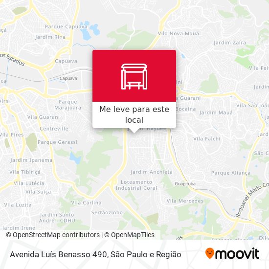 Avenida Luís Benasso 490 mapa