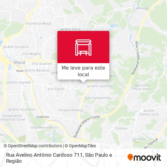 Rua Avelino Antônio Cardoso 711 mapa