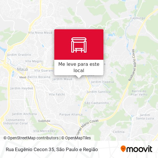 Rua Eugênio Cecon 35 mapa