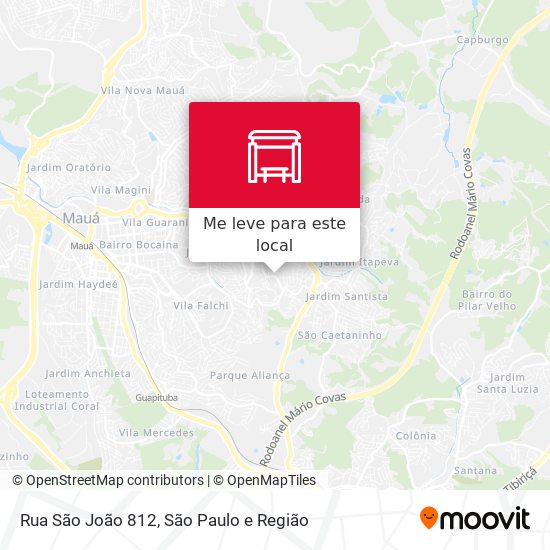 Rua São João 812 mapa
