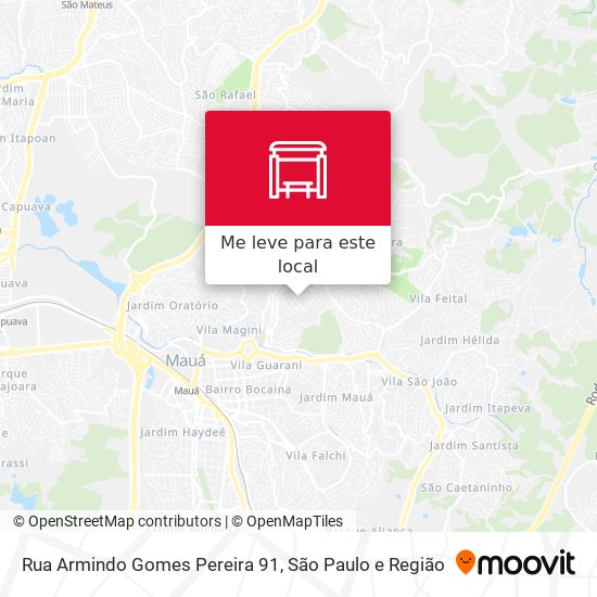 Rua Armindo Gomes Pereira 91 mapa