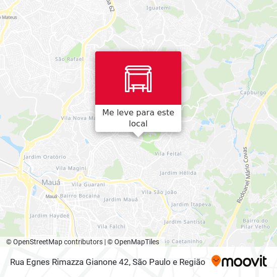 Rua Egnes Rimazza Gianone 42 mapa