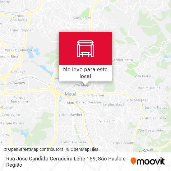 Rua José Cândido Cerqueira Leite 159 mapa