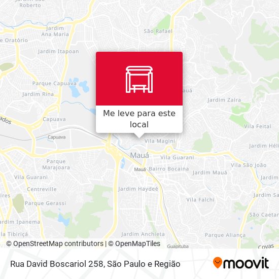 Rua David Boscariol 258 mapa