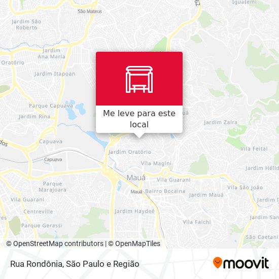 Rua Rondônia mapa