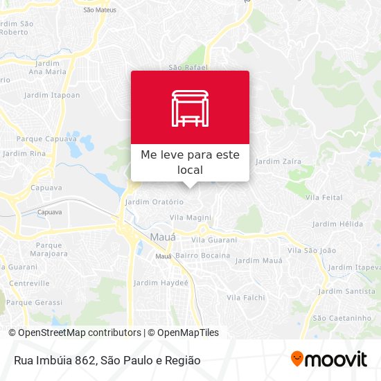 Rua Imbúia 862 mapa
