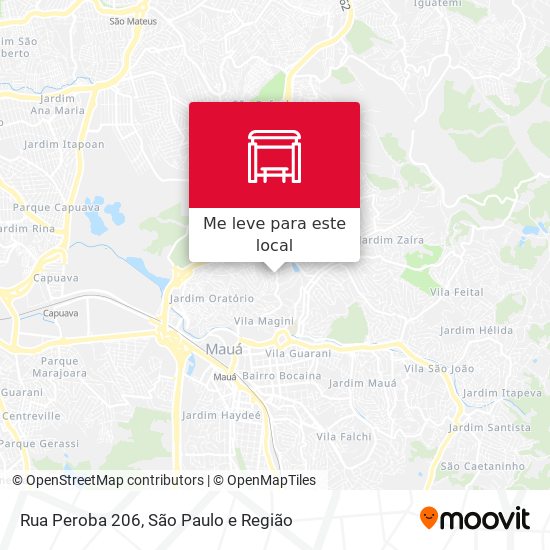 Rua Peroba 206 mapa