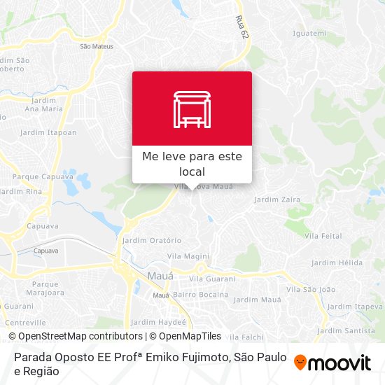 Parada Oposto EE Profª Emiko Fujimoto mapa