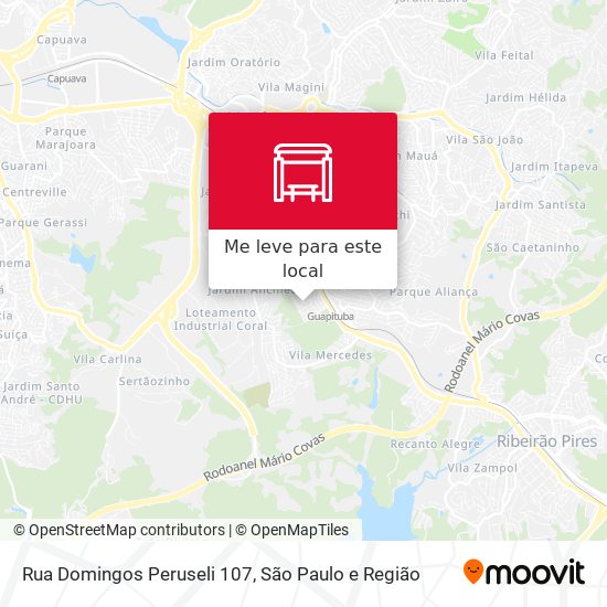Rua Domingos Peruseli 107 mapa