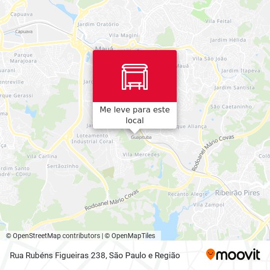 Rua Rubéns Figueiras 238 mapa