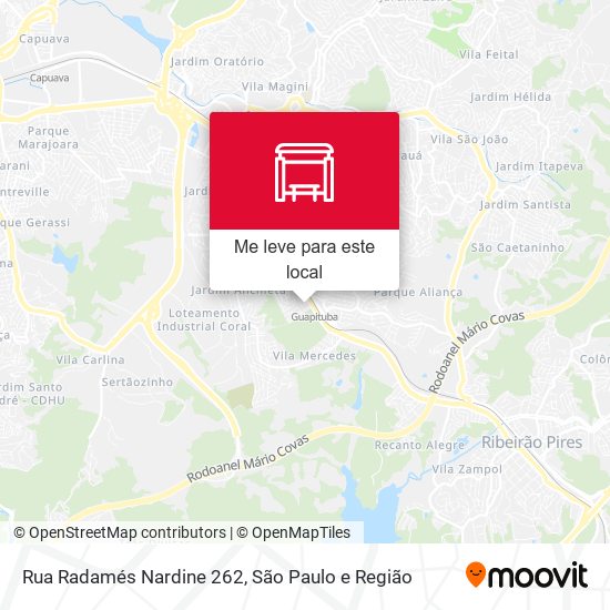 Rua Radamés Nardine 262 mapa