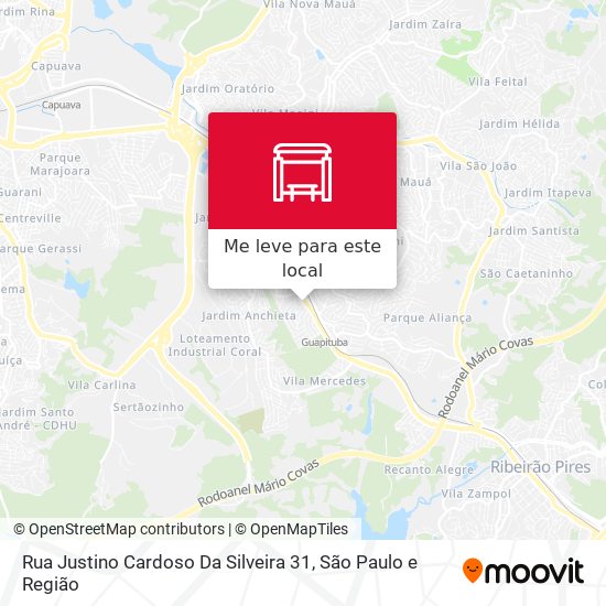 Rua Justino Cardoso Da Silveira 31 mapa
