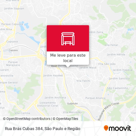 Rua Brás Cubas 384 mapa