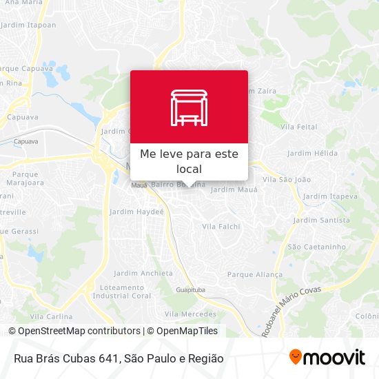 Rua Brás Cubas 641 mapa