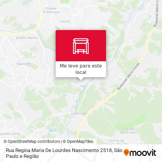 Rua Regina Maria De Lourdes Nascimento 2518 mapa