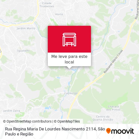 Rua Regina Maria De Lourdes Nascimento 2114 mapa