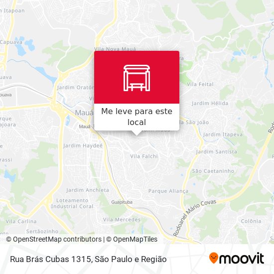 Rua Brás Cubas 1315 mapa