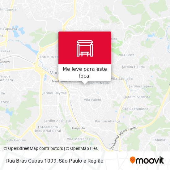 Rua Brás Cubas 1099 mapa