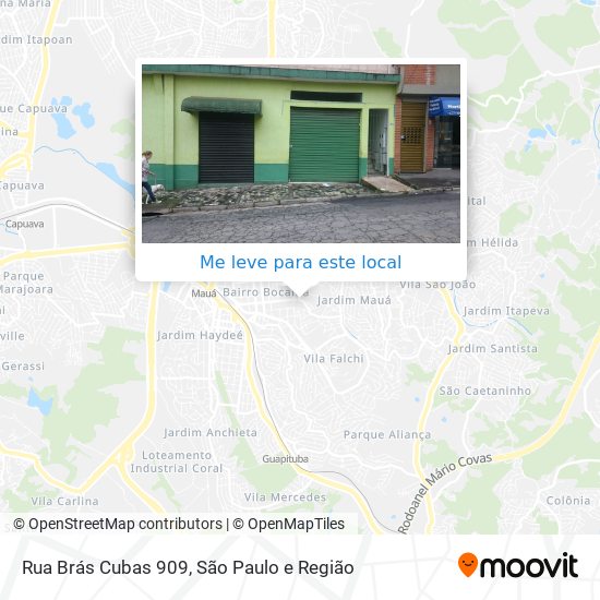 Rua Brás Cubas 909 mapa