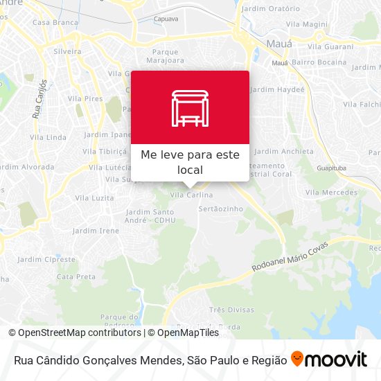 Rua Cândido Gonçalves Mendes mapa