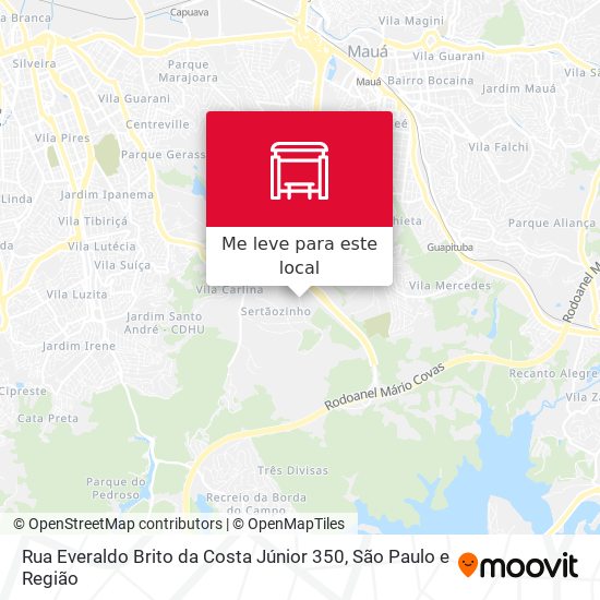 Rua Everaldo Brito da Costa Júnior 350 mapa