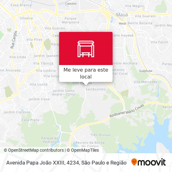 Avenida Papa João XXIII, 4234 mapa