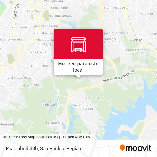 Rua Jabuti 43b mapa