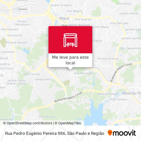 Rua Pedro Eugênio Pereira 986 mapa