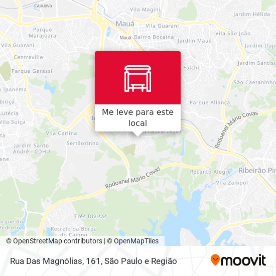 Rua Das Magnólias, 161 mapa