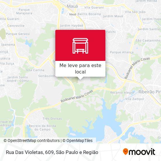 Rua Das Violetas, 609 mapa