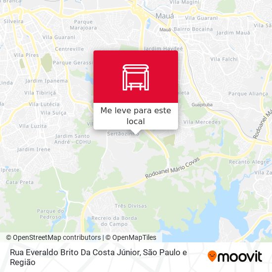Rua Everaldo Brito Da Costa Júnior mapa