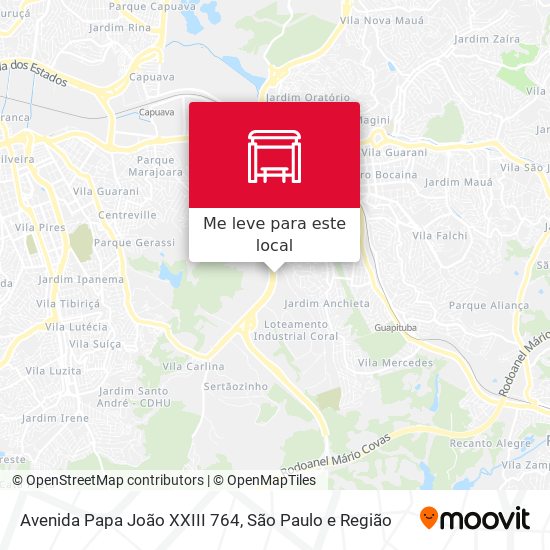 Avenida Papa João XXIII 764 mapa