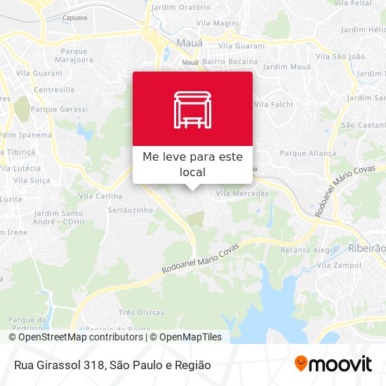 Rua Girassol 318 mapa