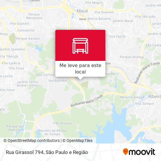 Rua Girassol 794 mapa