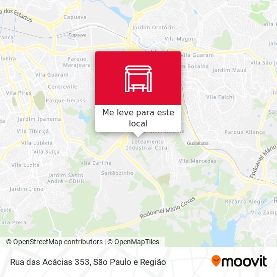 Rua das Acácias 353 mapa