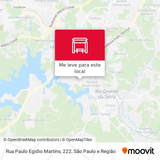 Rua Paulo Egídio Martins, 222 mapa