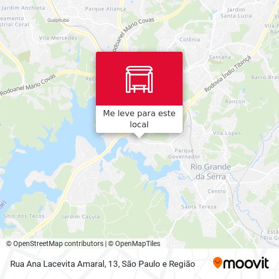 Rua Ana Lacevita Amaral, 13 mapa