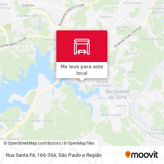 Rua Santa Fé, 166-366 mapa
