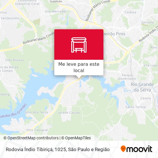 Rodovia Índio Tibiriçá, 1025 mapa